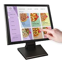 ANGEL POS 1006017 17-Inch POS TFT LCD TouchScreen Monitor, Black