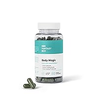 | Body Magic Chlorophyll Capsules - 30 Vegan Capsules - for Detox, Digestion, Gut Health, Skin, Oily Skin & More