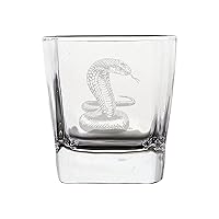 Snake Crystal Stemless Wine Glass, Whiskey Glass Etched Funny Wine Glasses, Great Gift for Woman Or Men, Birthday, Retirement And Mother's Day