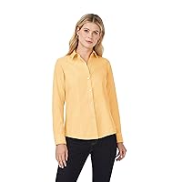 Foxcroft Women's Dianna Long Sleeve Solid Pinpoint Blouse