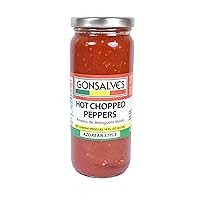 Hot Chopped Peppers | Pimenta de Malagueta Moida Net Wt 16 fl oz (454g) Azorean Style