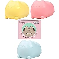 Hamee SquiSHU Pusheen The Cat Pull Stretchy Dough Fidget Squishy Sensory Toy - Soft Squeeze Ball Calming, Soothing, and Relaxing Gift for Kids, Adults - 1 Pc. (Mystery - Blind Box)
