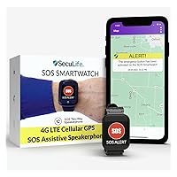 SOS Smartwatch for Seniors | Elderly Health Monitoring Smart Watch Device with Assistive Speaker & Phone Medical Alert System | Built in GPS Tracker 5G 4G LTE Cellular Service
