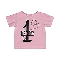 Happy Birthday Party and Gifts Cake Cutting Family Gathering Baby’s First Birthday Unisex Heavy Cotton T-Shirt.