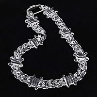 Rock Punk Transparent Acrylic Spike Chain Necklace For Men Women New Clear Chain Lock Pendants Necklaces 2021 Jewelry (Metal Color: Light Yellow Gold Color)
