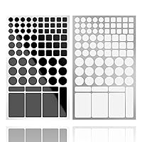 Light Dimming Stickers,LED Light Dimming Stickers,Blackout Stickers for Electronic,2 Sheets Cover White and Black, LED Dimming 50% ~ 80% of LED Lights(Cut-50-80% Dimming White and Black)