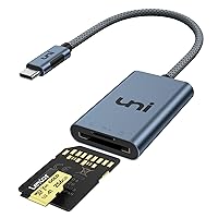 uni USB-C SD 4.0 Card Reader, UHS-II SD Card Adapter, High Speed Memory Card Reader for Micro SD, SDXC, SDHC, RS-MMC, Micro SDXC, Micro SDHC, Compatible with MacBook Pro/Air, Laptop, Tablet, etc