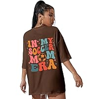 in My Soccer Mom Era Shirt Funny Soccer Mom Shirt Oversized Mama T-Shirt