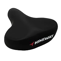 Himiway Oversized Bike Seat for Women Men, Extra Soft Wide Bike Seat Cushion, Breathable Corfortable Bicycle Seat Saddle Compatible with Peloton, Stationary, Exercise, Mountain, Road Bikes (#1)