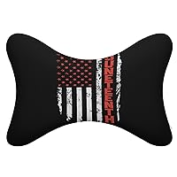 Juneteenth June 19th American Flag Car Neck Pillow Set of 2 Universal Headrest Pillow Auto Head Neck Rest Support Cushion for Travel Driving