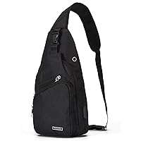 Seoky Rop Men Women Sling Backpack Anti Theft Crossbody Shoulder Chest Bag with USB Charging Port