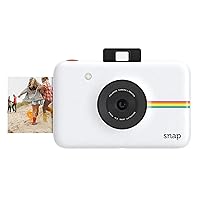 Zink Polaroid Snap Instant Digital Camera (White) with ZINK Zero Ink Printing Technology