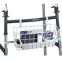 Deluxe Walker Basket, Walker Accessory for Taking Medicine, TV Remotes, Phones, and Other Personal Items On the Go