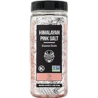 Himalayan Salt - Coarse Grain, 18 oz, Himalayan Pink Salt, Pure Rock Salt for Grinders and Salt Mills, Kosher & Natural Certified, Healthy