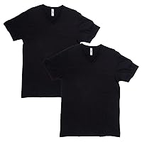 American Apparel Unisex CVC V-Neck T-Shirt, Style G2006CVC, 2-Pack
