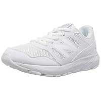 New Balance YK570 Kids Running Shoes, Lace-Up Type, Athletic Shoes, School Commutes, White, Black, Lightweight, Wide (W), Breathable