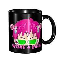 Anime The Disastrous Life of Saiki K Ceramic Coffee Mug Tea Cup 11 Oz Manga Coffee Cup Office Home Travel Mug Fun Novelty Gift
