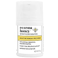 ECZEMA HONEY Concentrated Nighttime Renewal Face Cream - Anti Aging Skin Care Products - Unscented Face Moisturizer for Eczema, Dry & Sensitive Skin (1.7 Oz)