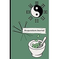Acupuncture Journal Notebook 6x9 inches Green
