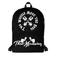 Fashion Fitness Two Wheels Move The Soul Motorcycle Biker Backpack