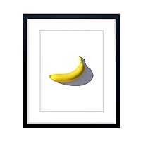 Banana - Wall Decor Poster Print - Trendy Minimalist Fruit Fine Art Display (Unframed)