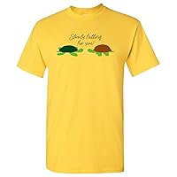 Slowly Falling for You - Turtles Cute Pun Valentines Day Love T Shirt