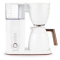 Café Specialty Drip Coffee Maker | 10-Cup Insulated Thermal Carafe | WiFi Enabled Voice-to-Brew Technology | Smart Home Kitchen Essentials | SCA Certified, Barista-Quality Brew | Matte White