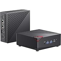 ACEMAGICIAN Mini PC, Dual Channel Mini Gaming PC AMD Ryzen 7 5700U (8C/16T, up to 4.3Ghz) 16GB DDR4 512GB SSD, Desktop Computer Support 4K@60Hz Triple Display/WiFi 6/BT5.2/Gaming/Office/Home