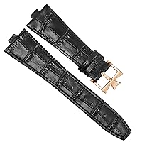 Genuine Leather Watchband For Vacheron Constantin OVERSEAS Series 4500V 5500V P47040 Stainless Steel Buckle 25 * 8 mm Men Watch Strap