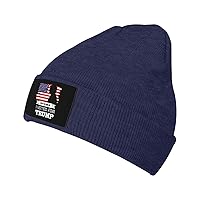 Trump 2024 Don't Blame Me I Voted for Trump Beanie Hats Soft Stretch Knit Cap Winter Warm Mans Woman's Knit Cap