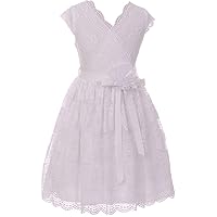 Floral Lace First Communion Junior Bridesmaid Party Flower Girl Dress USA 2-14