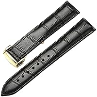 Genuine Leather Watch Strap for Omega Watch Seamaster wristband 19mm 20mm 22mm Deployant Clasp Black Brown Watchband Bracelet