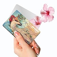 SILSTAR PROFESSIONAL Compact Card Mirror,Unbreakable Acrylic Makeup Mirror, Small Mirror, Compact Pocket Mirror, Slim Mirror_Alphonse Maria Mucha_Summer 121