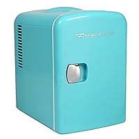 Frigidaire BLUE EFMIS149_AMZ Mini Portable Compact Personal Cooler Fridge, 4 Liter Capacity Chills Six 12 oz Cans, 100% Freon-Free & Eco Friendly, Includes Plugs for Home Outlet, standard