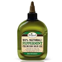Difeel Premium Natural Hair Oil Peppermint Oil 7.1 Ounce (4-Pack)