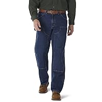 Wrangler Riggs Workwear mens Utility jeans, Antique Indigo, 34W x 34L US