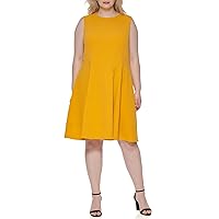 Tommy Hilfiger Women's Plus Size Fit and Flare Dress
