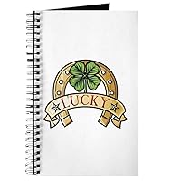 Truly Teague Journal (Diary) with Lucky Horseshoe with Four Leaf Clover on Cover