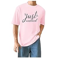 Tshirts Shirts for Men Cotton Wedding Holiday Wedding Party Fashion Trend Short Sleeve Casual Comfortable T Shirt