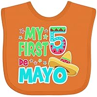 inktastic My First Cinco De Mayo- Sombrero Baby Bib