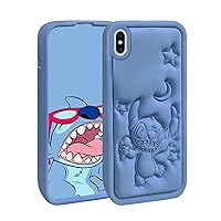 Compatible With iPhone XS MAX Case , Cute 3D Cartoon Unique Soft Silicone Cool Animal Rubber character Shockproof Anti-bump Protector Boys Kids Gifts Cover Housing Cases For iPhone XS MAX 6.5