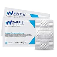KICTeam - Waffletechnology® Cleaning Cards for Card Reader Payment Machines (40 Cards) - Presaturated with 99.7% Isopropyl Alcohol