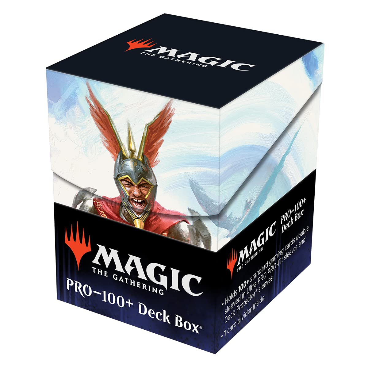 Ultra Pro - March of the Machine 100+ Deck Box ft. Sidar Jabari of Zhalfir for MTG, Store & Protect Gaming Cards, Valuable Trading Cards, Self Locking Lid, Store 100 Double Sleeved Cards