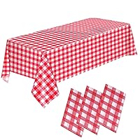 Plastic Tablecloth Disposable 3 Pack 54
