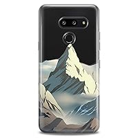 Case Replacement for LG G7 ThinkQ Fit Velvet G6 V60 5G V50 V40 V35 V30 Plus W30 Iceland Mountains Flexible Silicone Winter Print Design Cool Slim fit Soft Cute Snow Clear Woman Nature Climber