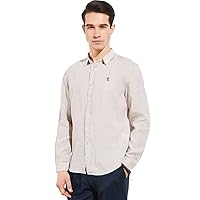 Men Linen Shirt 2018 Long Sleeve Casual Summer Shirt