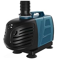 Uniclife Aquarium 1000 GPH Submersible and Inline Water Pump 80W 10ft High Lift AC 120 V Quiet Return Pump with 10 ft. Power Cord for Large Fish Tanks Pond Waterfalls Fountains Sumps and Gardens