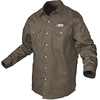 FR Shirts for Men | Double Stitched Shirt with Pearl Snap Buttons | NFPA2112 Light Weight Welding Shirt