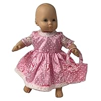 Doll Clothes Superstore Pink Chiffon Dress Fits 14-15 Inch Baby Dolls
