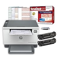 VersaCheck HP Laserjet M234 MXE MICR Check Printer X9 Platinum 5-User Check Printing Software Bundle, White